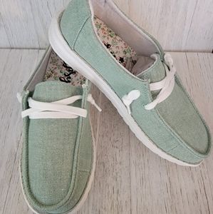 💥WINTER SALE 💥-GYPSY JAZZ- HOLLY SHINE MINT SLIP ON SNEAKERS
